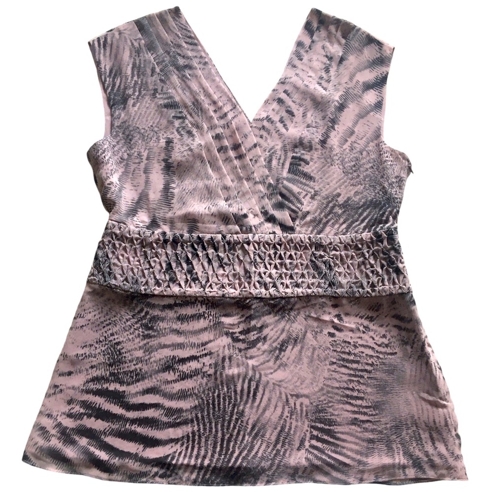 Banana Republic Women Sleeveless V-Neck Blouse Top